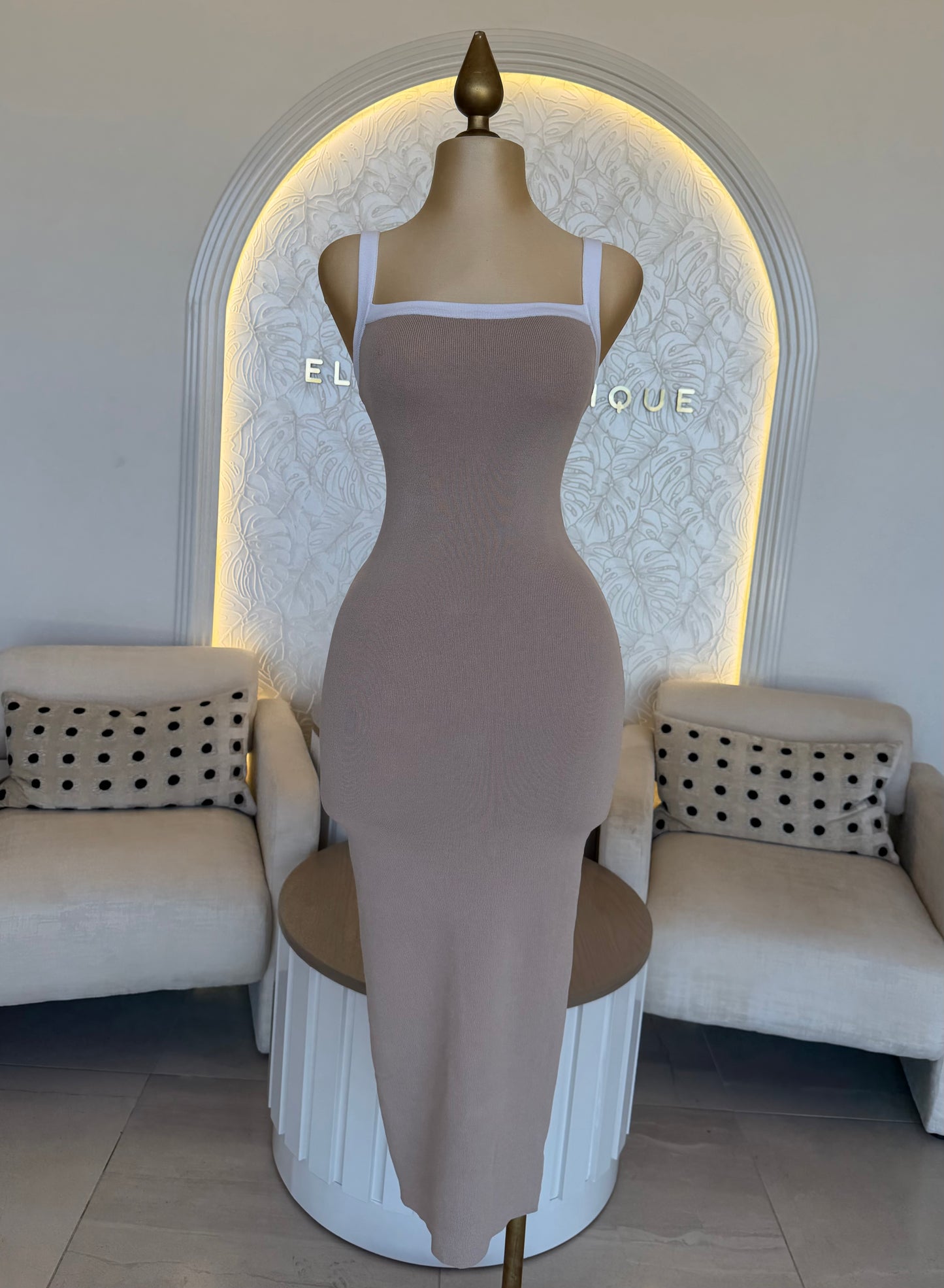 Vestido Sculpted Nude