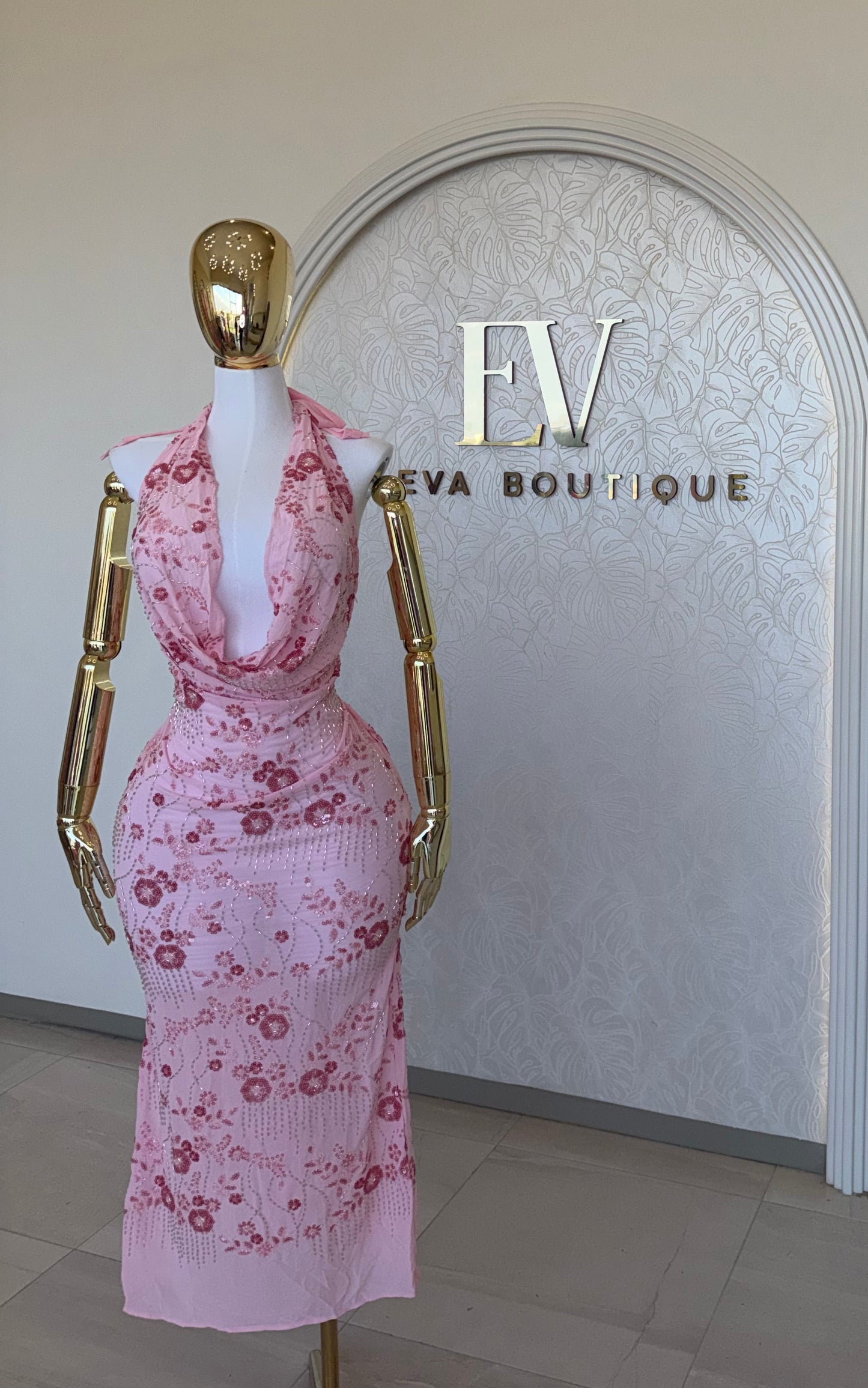 Vestido Crystal Pinky
