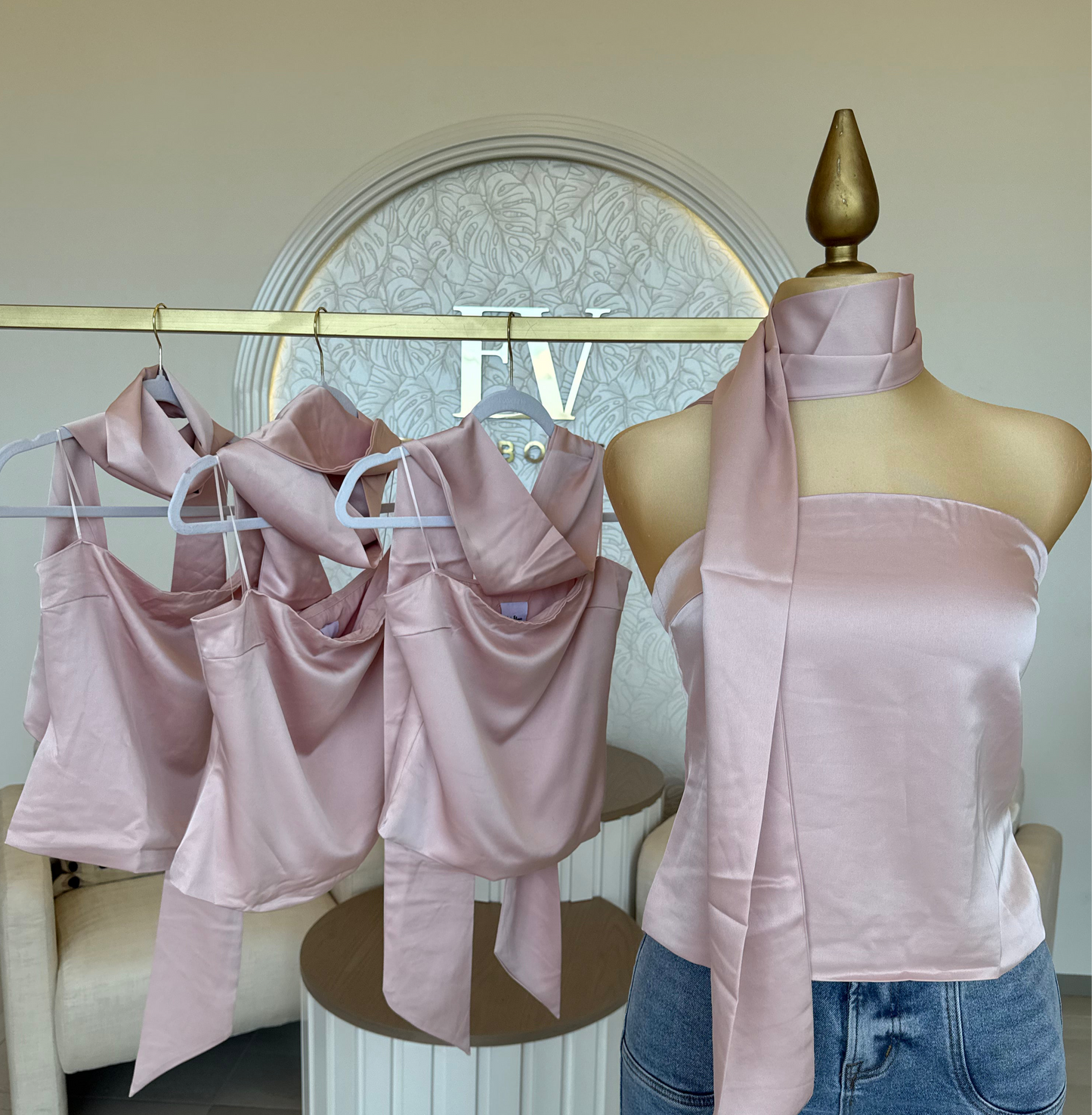 Blusa Pale Rose