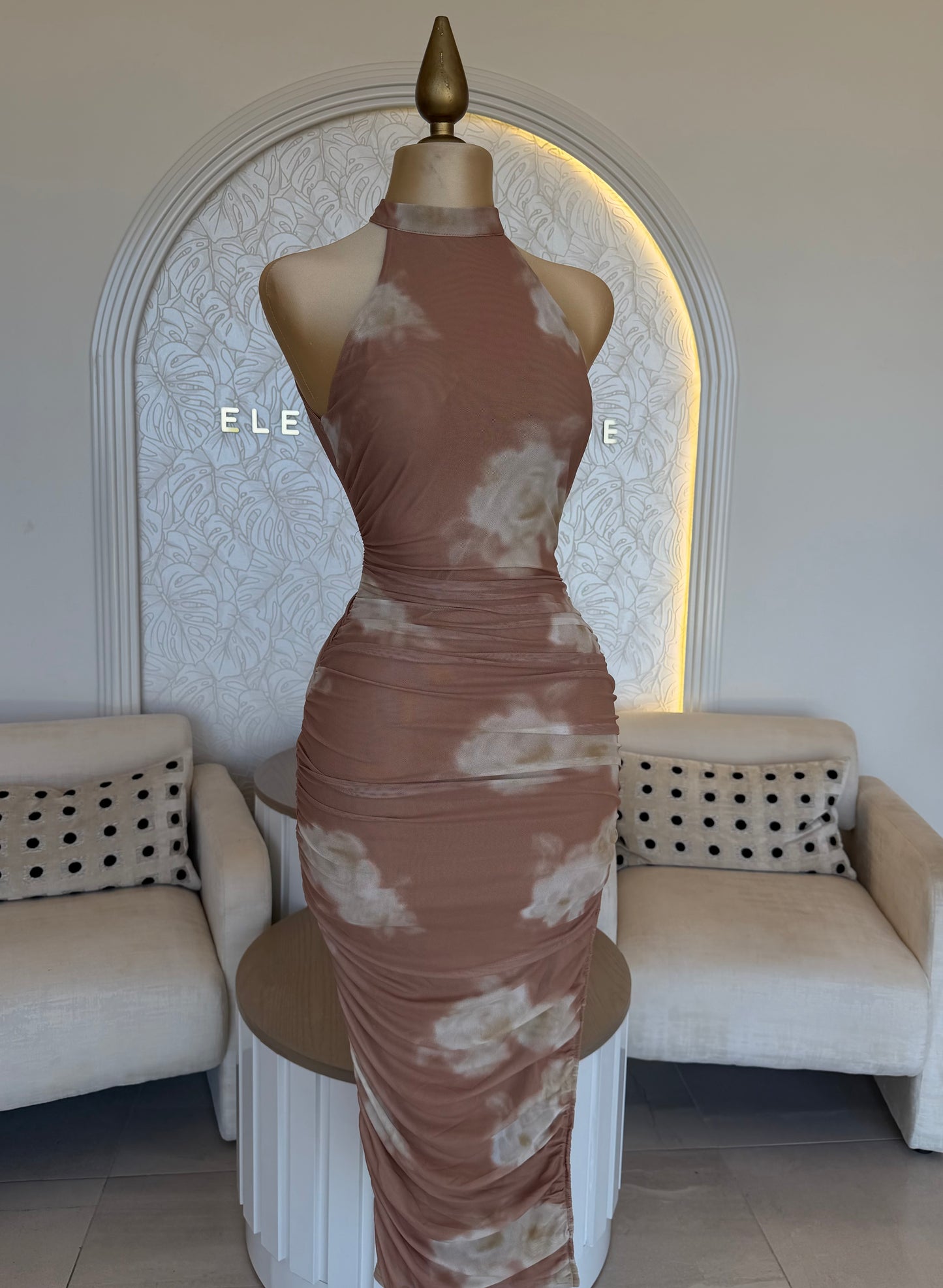 Vestido Floral Mesh